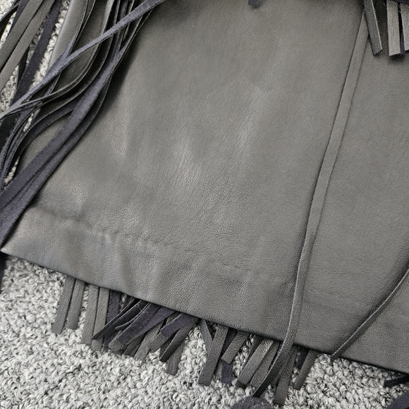 Fringe Faux Leather skirt - Picture 4 of 6